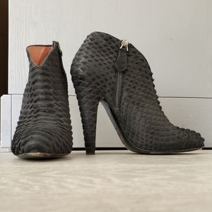 Alaia Pony Hair Print Booties